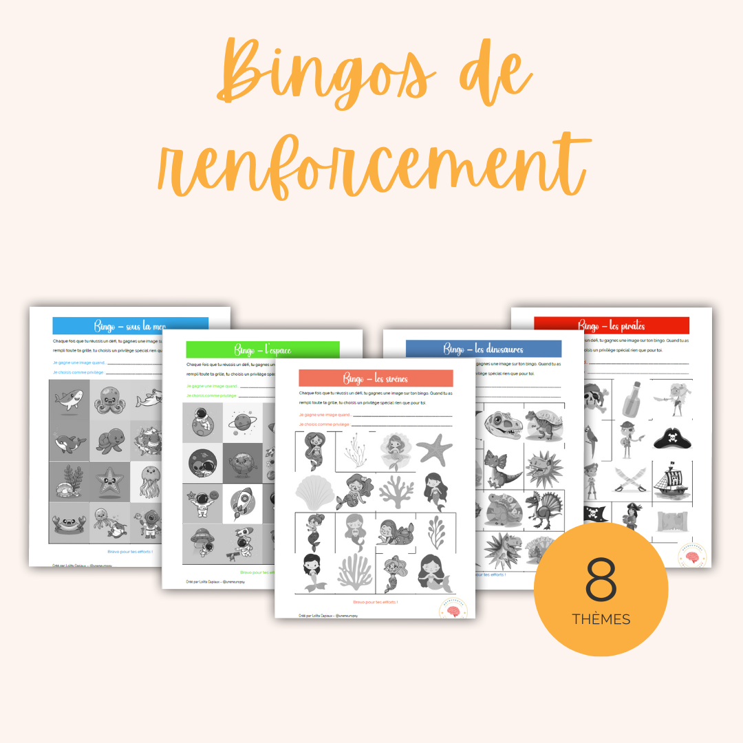 Les bingos de renforcement - pack de 10 pdfs